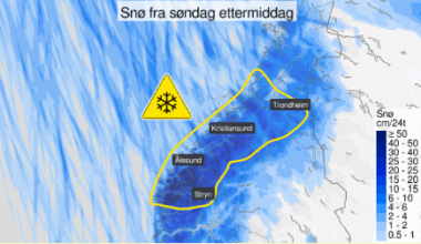 Farevarsel, Snø | Utvidet farevarselet til å også gjelde Trondheim: – Vanskelige kjøreforhold