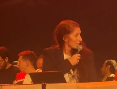 Lise Klaveness, Sportsvarsel | NFF-president Lise Klavenes møtt med pipekonsert av norske supportere i Milano