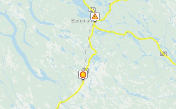 Nyheter, Sverige | Alvorlig bussulykke på E45 ved Storuman – norske studenter i bussen