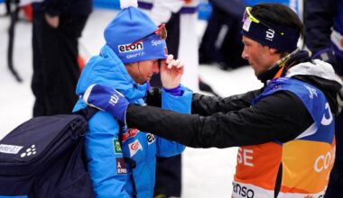 Astrid Øyre Slind med trener Christer Andre Jespersen