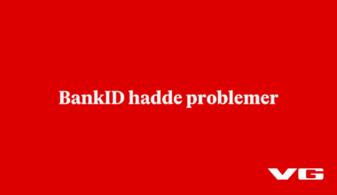 BankID hadde problemer