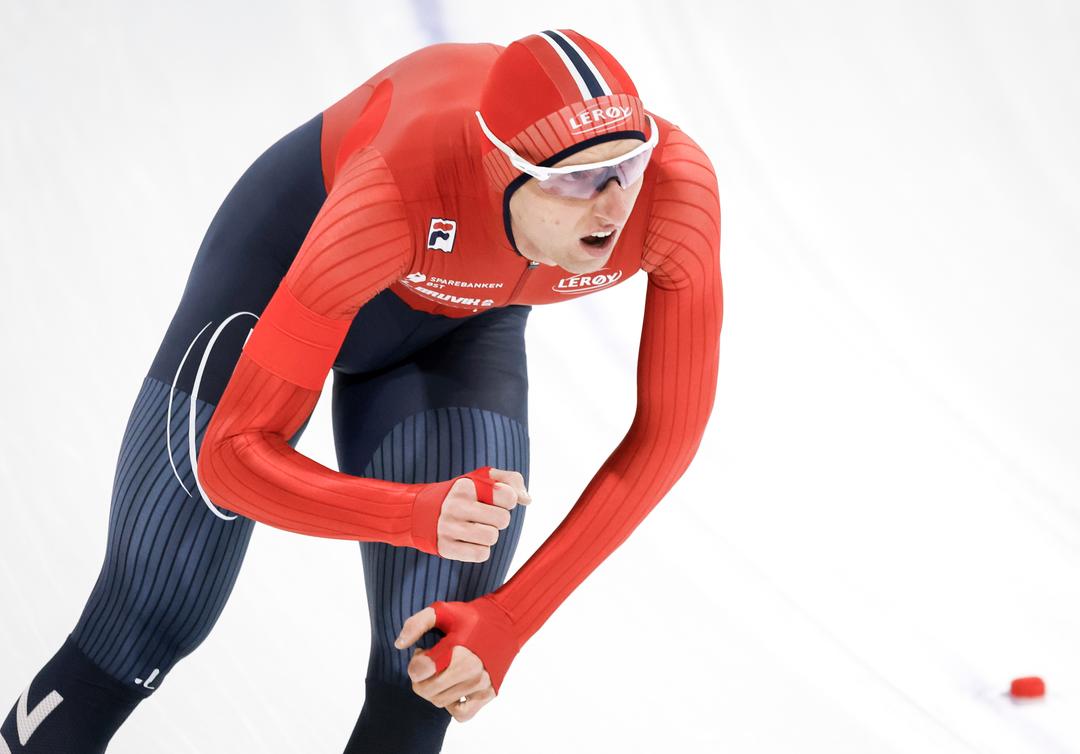 Eitrem satte norsk rekord på 5000 meter i Calgary – slått med to hundredeler