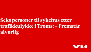 Seks personer til sykehus etter trafikkulykke i Troms: – Fremstår alvorlig