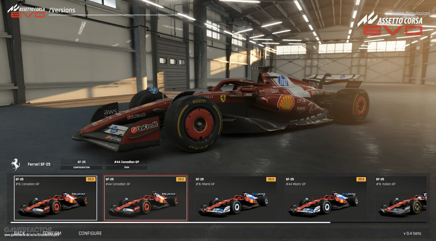 Assetto Corsa Evo 0.4 kommer neste måned, inkluderer Lewis Hamiltons F1 Ferrari