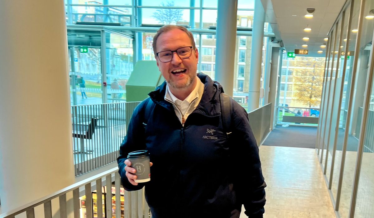 (+) Med Kiwi-posen full av protein­pudding og bananer, er Erlend klar - itromso.no