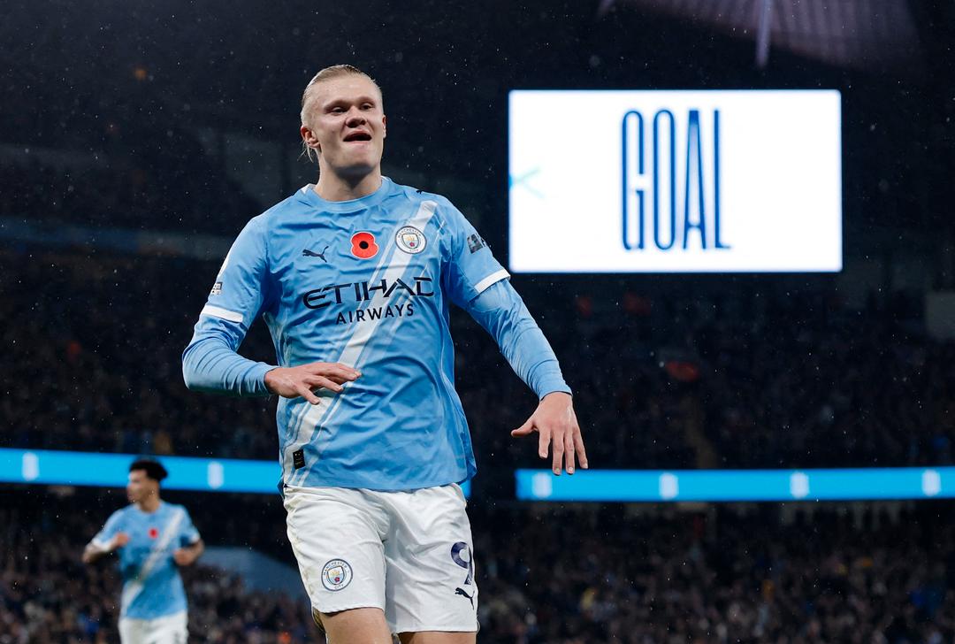 Erling Braut Haaland scoret i Pep Guardiolas jublieumskamp