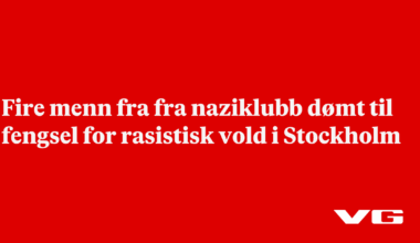 Fire menn fra fra naziklubb dømt til fengsel for rasistisk vold i Stockholm