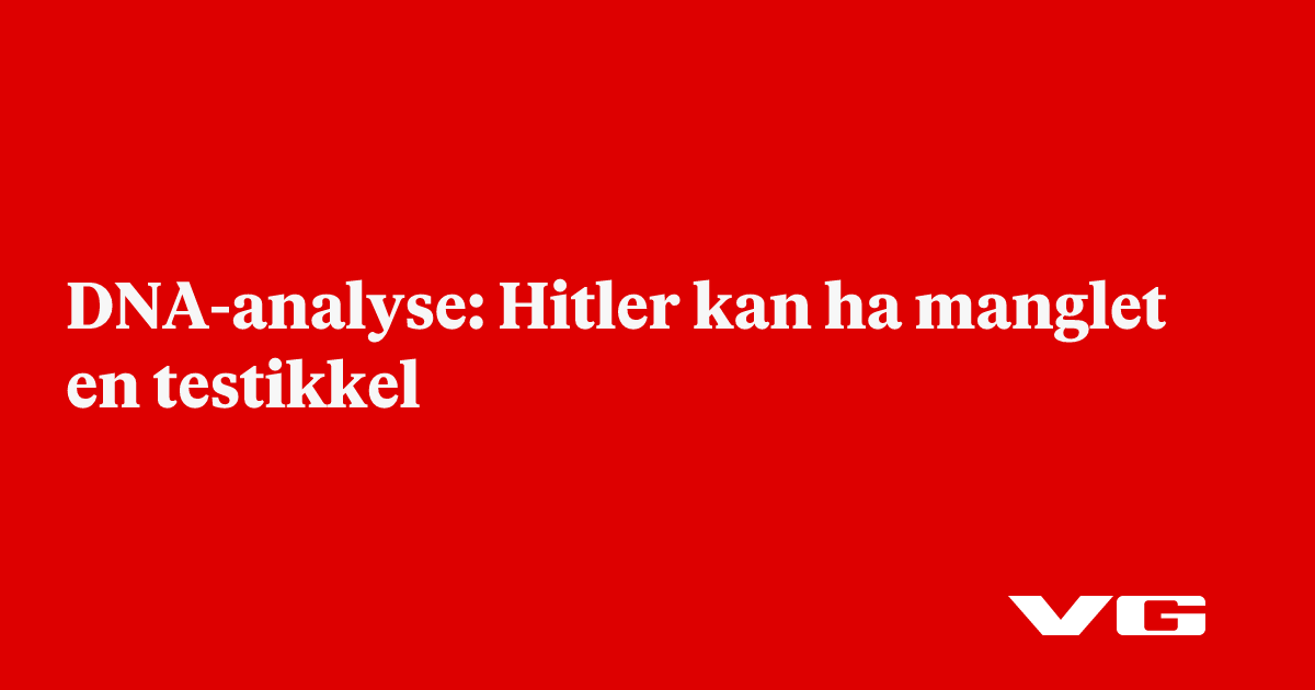Hitler kan ha manglet en testikkel