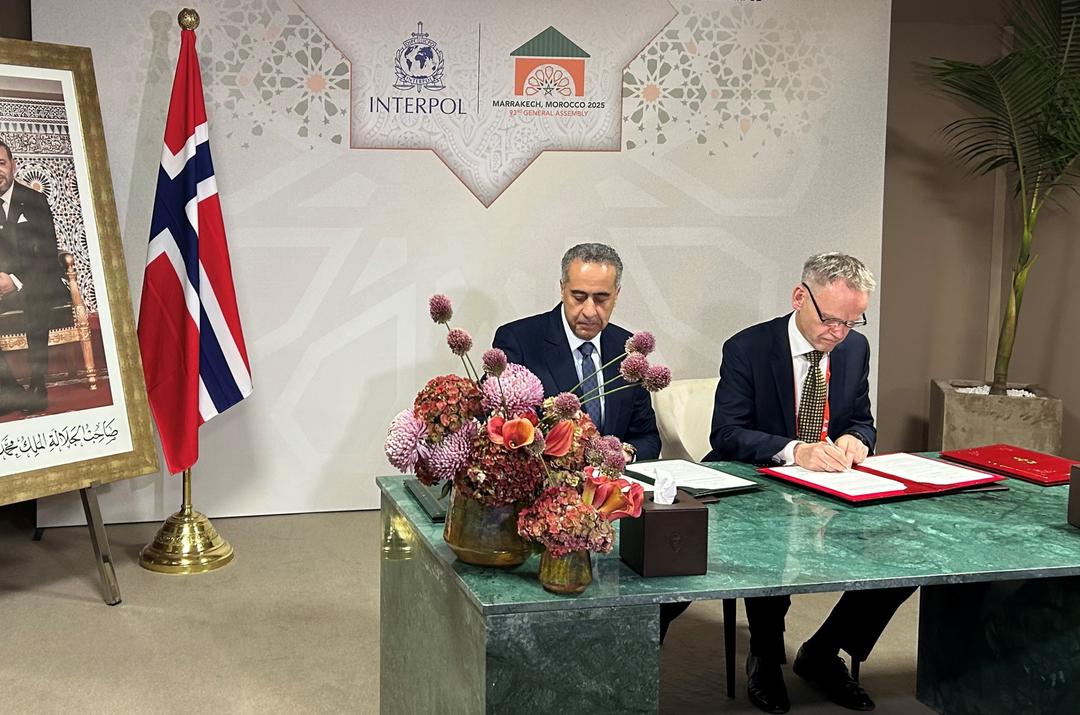 Politidirektør Håkon Skulstad signerte avtale med Marokko