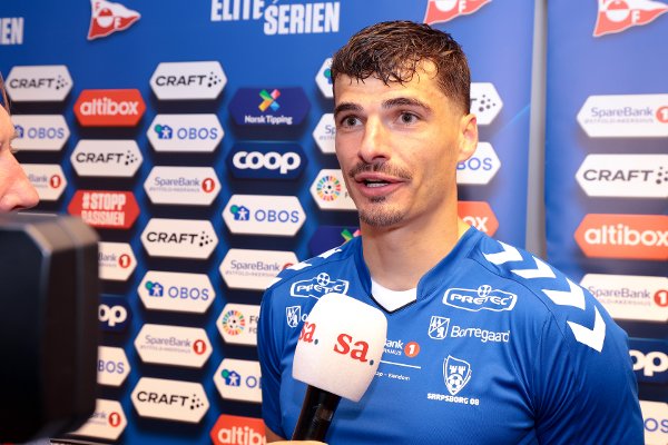 Fredrikstad 20250601. 
Sarpsborg 08s Menno Koch etter eliteseriekampen i fotball mellom Fredrikstad og Sarpsborg 08 på Fredrikstad Stadion.
Foto: Thomas Andersen / NTB