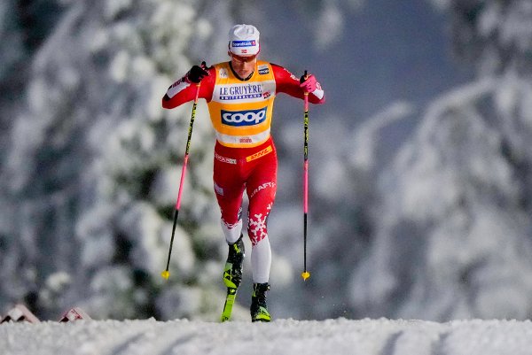 Ruka, Finland 20251128.
Johannes Høstflot Klæbo under herrenes 10 km intervallstart klassisk i Ruka.
Foto: Terje Pedersen / NTB