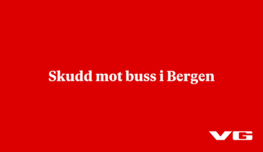 Skudd mot buss i Bergen