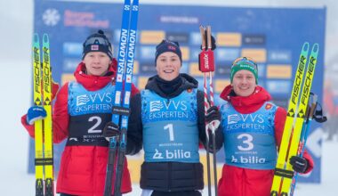 PALLEN: Einar Hedegard (midten), sammen med Andreas Fjorden Ree (venstre) og Iver Tildheim Andersen (høyre).