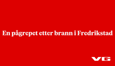 En pågrepet etter brann i Fredrikstad