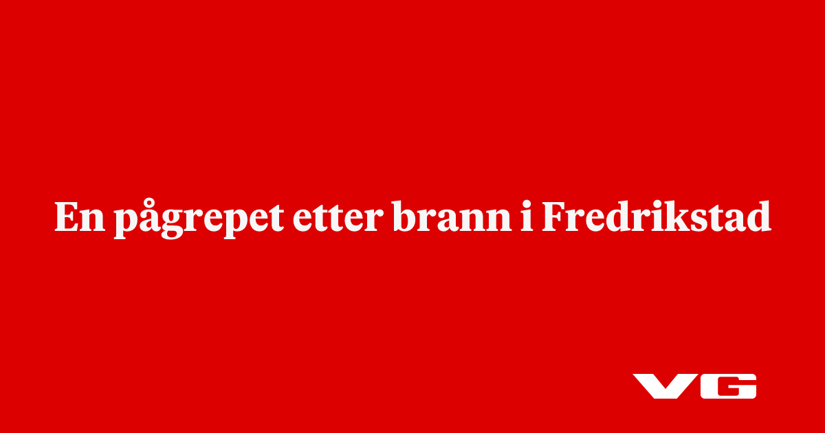 En pågrepet etter brann i Fredrikstad