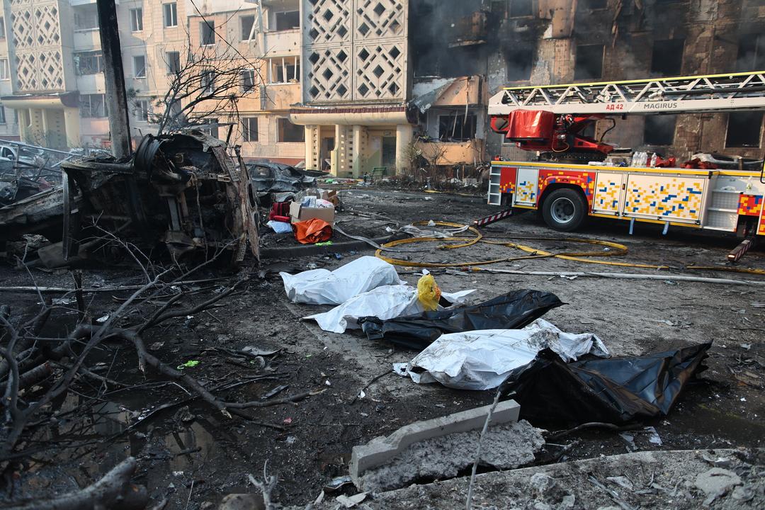 Minst 25 drept i russisk angrep i Ukraina