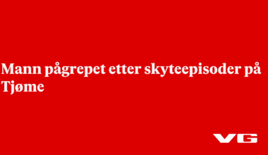 Mann pågrepet etter skyteepisoder på Tjøme