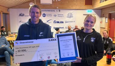 Mottok trener-utmerkelse: – Kom som en overraskelse - lister24.no