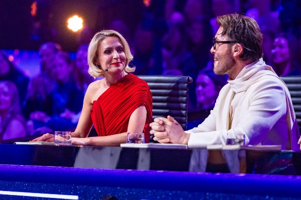 Nadya Khamitskaya og Jan Thomas  under program 8 av Skal vi danse 2025.
Foto: Thomas Andersen / TV 2