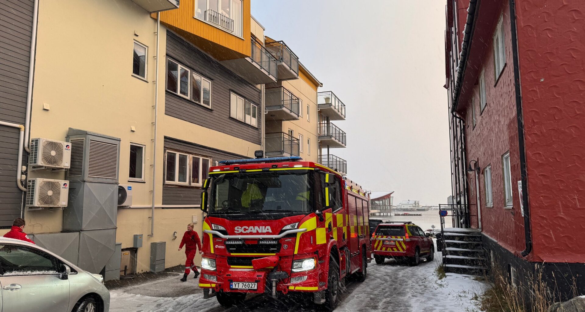 Vågan, Svolvær | Røykutvikling i sentrum