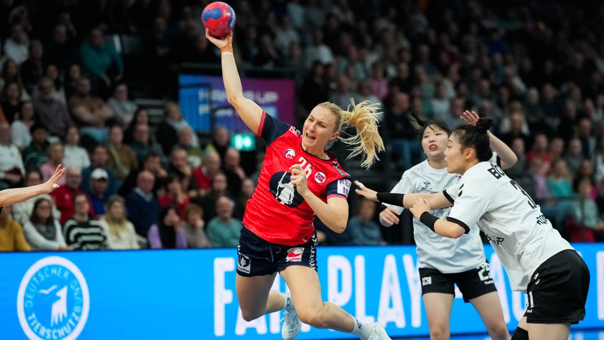 en gruppe kvinner som spiller håndball