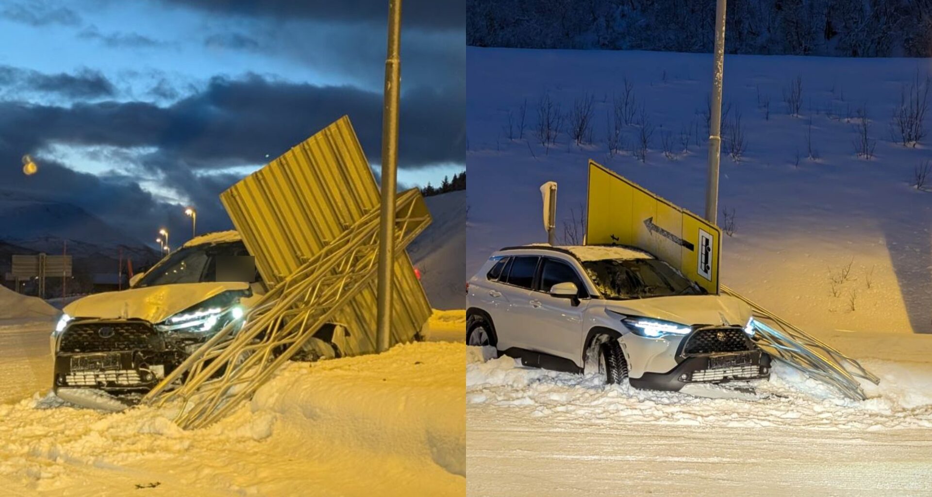 Trafikk, Breivikeidet | Har meid ned skilt på fergekaia
