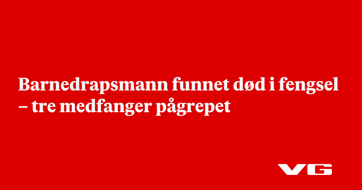 Tre innsatte siktet for drap