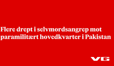 Væpnede menn angrep paramilitær base i Pakistan