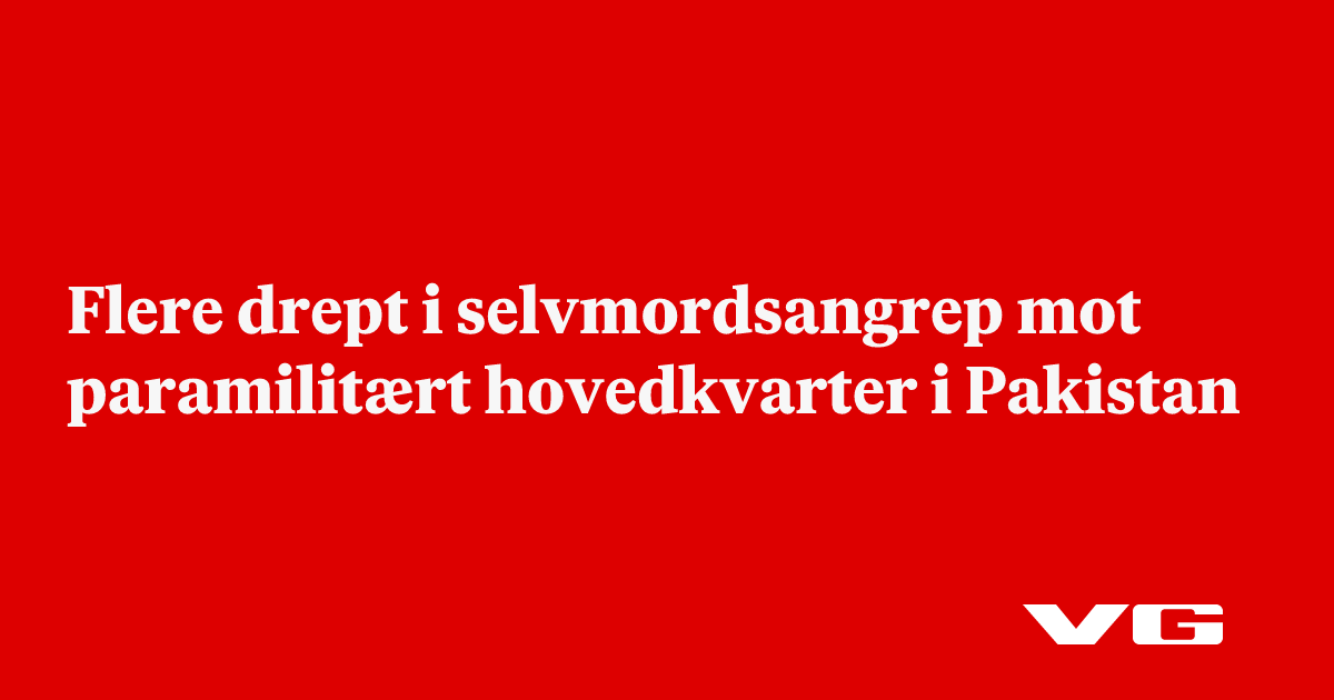 Væpnede menn angrep paramilitær base i Pakistan