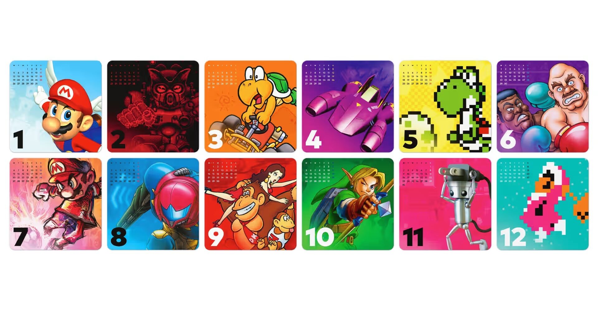 Nintendo lanserer 2026-kalendere som eksklusive My Nintendo Store-kalendere -