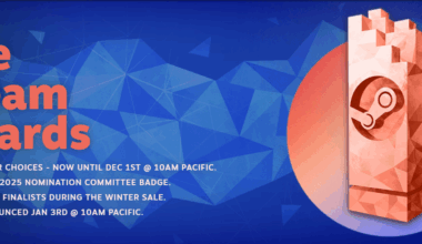 Nominasjonene er nå åpne for 2025 Steam Awards -