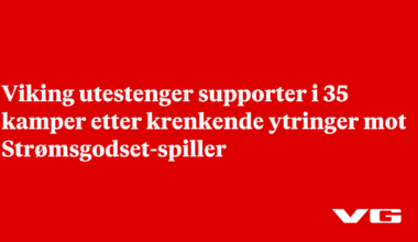 Viking utestenger supporter i 35 kamper etter krenkende ytringer mot Strømsgodset-spiller