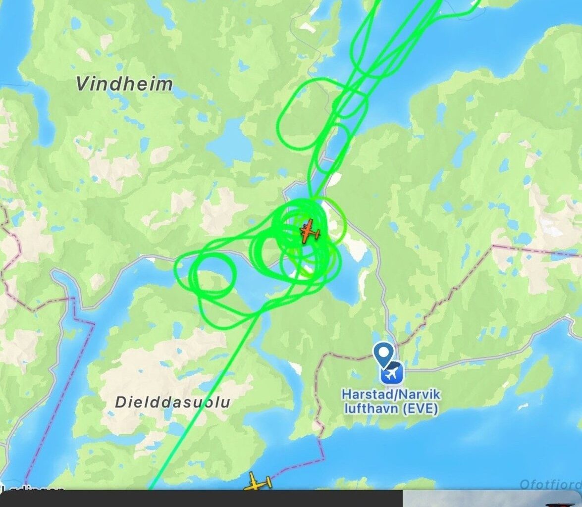 Trafikk, Evenes | Sirklet over dieselsølet