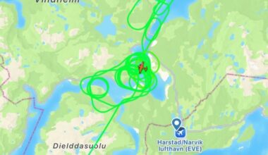Trafikk, Evenes | Sirklet over dieselsølet