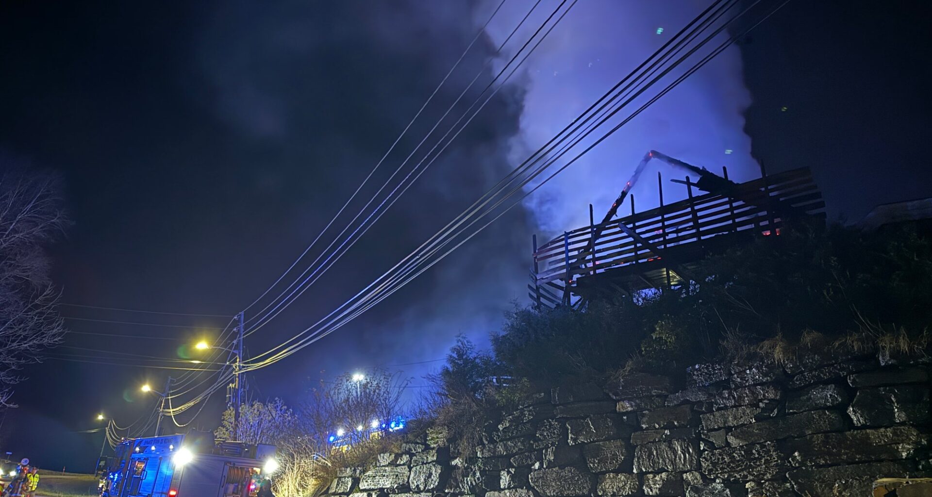 Blålys, Brann | Brann på Jevnaker