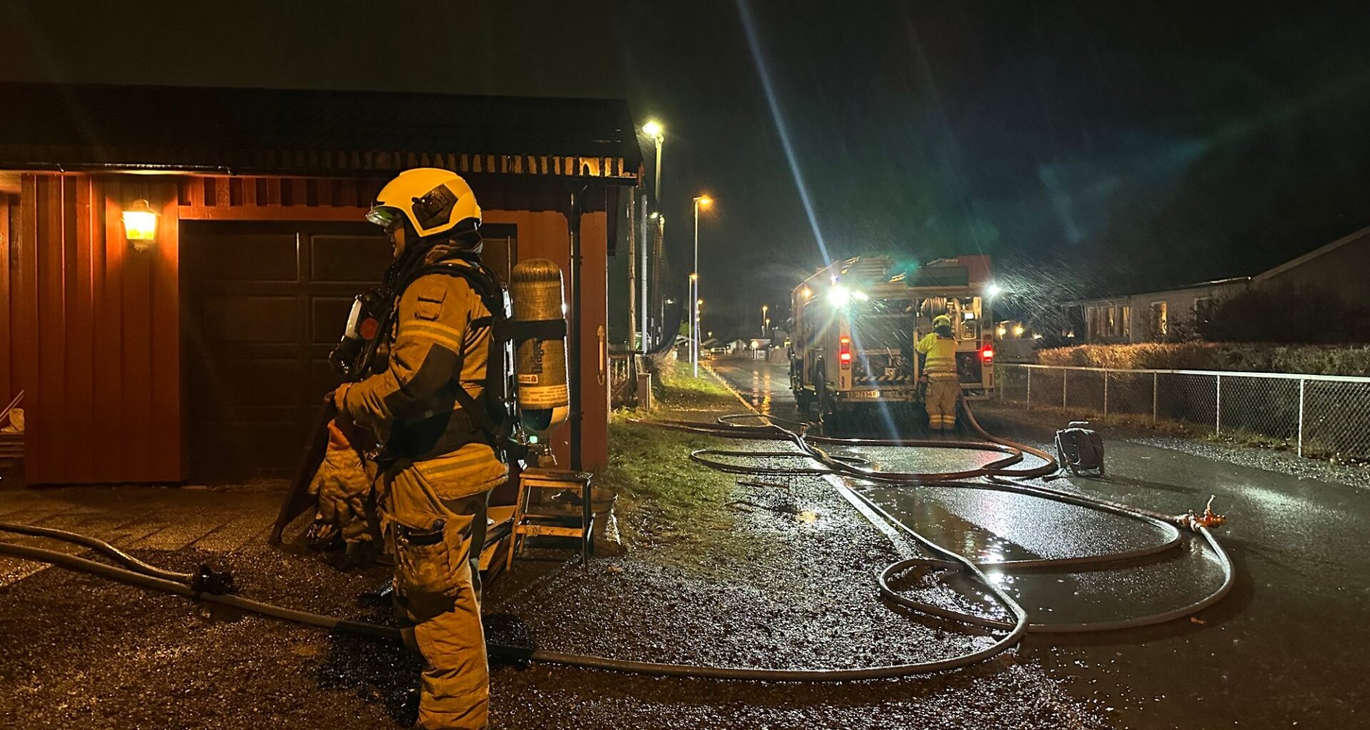 Verdal, Brann | Rykket ut til brann i garasje