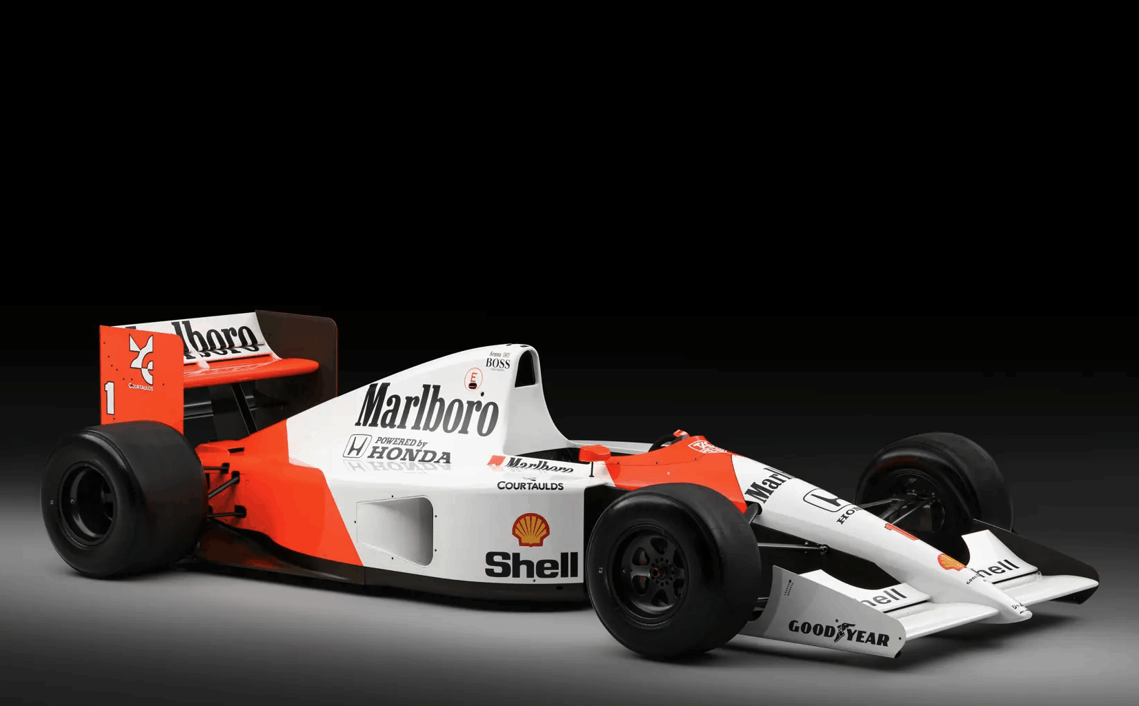 Sennas 1991 McLaren MP4/6 er til salgs -