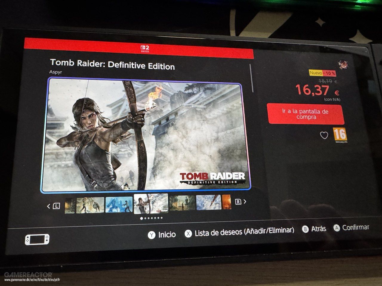 Tomb Raider Definitive Edition får en overraskende utgivelse på Nintendo Switch og Nintendo Switch 2