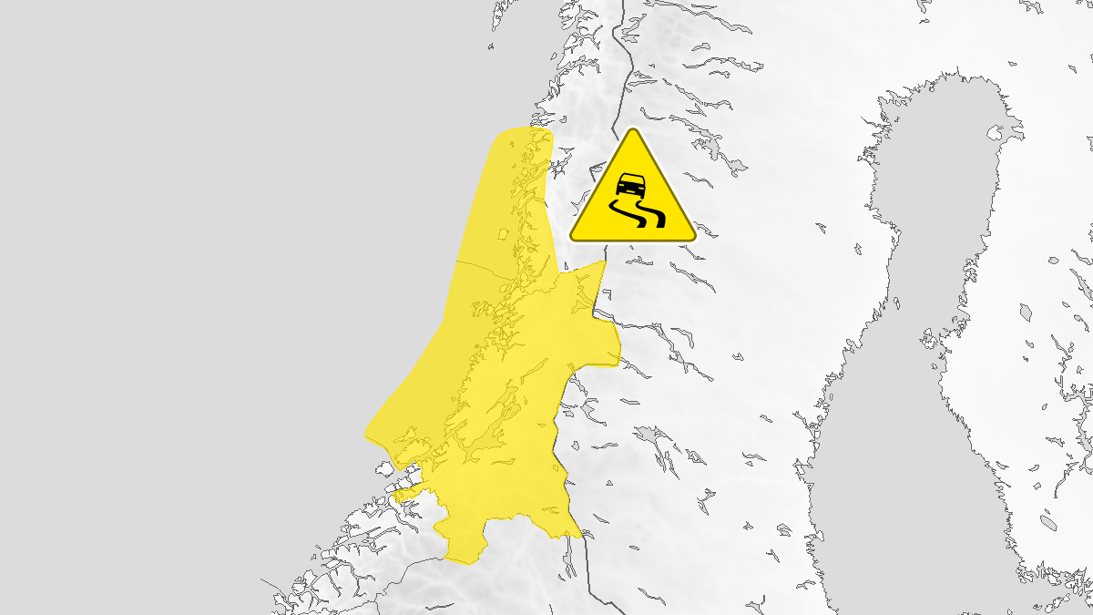 Gult farevarsel, Værmelding | Gult farevarsel: Overgang til mildvær gir is som kan være vanskelig å se
