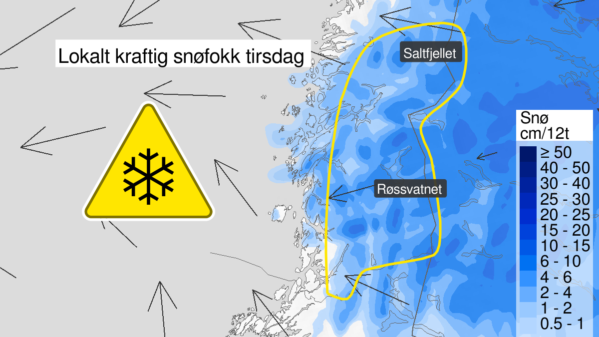 Meteorologisk institutt, Varsom.no | Kraftig snøfokk kan gi vanskelige kjøreforhold