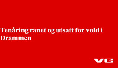 Tenåring ranet og utsatt for vold i Drammen