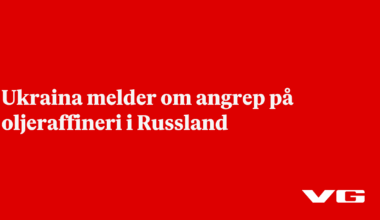 Ukraina melder om angrep på oljeraffineri i Russland