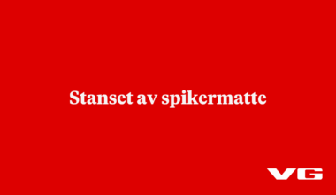Stanset av spikermatte