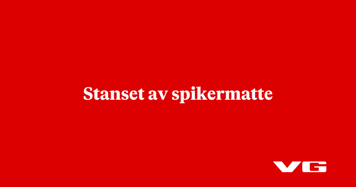 Stanset av spikermatte
