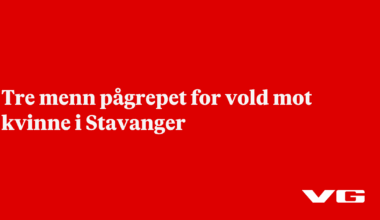 Politiet i Stavanger har pågrepet tre menn for vold mot en kvinne i 20-årene.