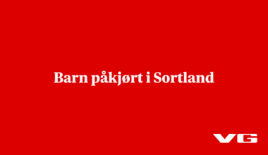 Barn påkjørt i Sortland