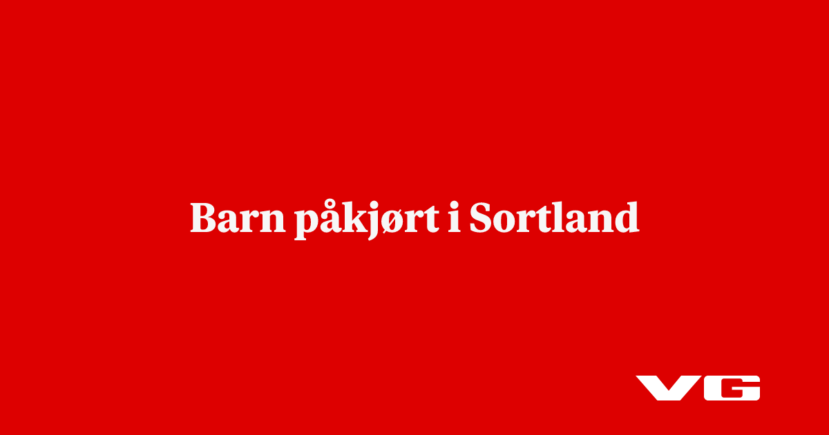 Barn påkjørt i Sortland