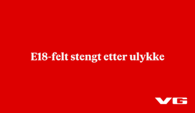 Bil delt i to - E18 stengt