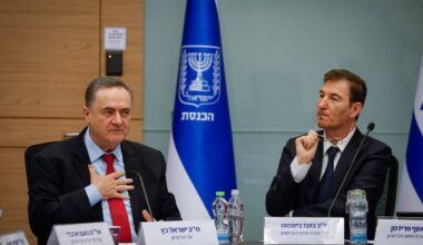 Israels forsvarsminister Israel Katz og Boaz Bismuth