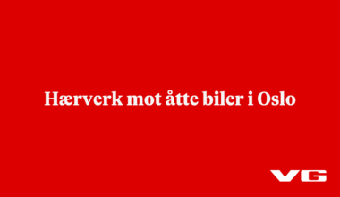 Hærverk mot åtte biler i Oslo